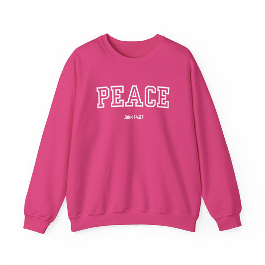 Unisex Peace Sweatshirt | Cozy Crewneck for Comfort, Faith & Hope | Perfect Gift for Family, Friends, and Holidays | Inspirational Apparel,