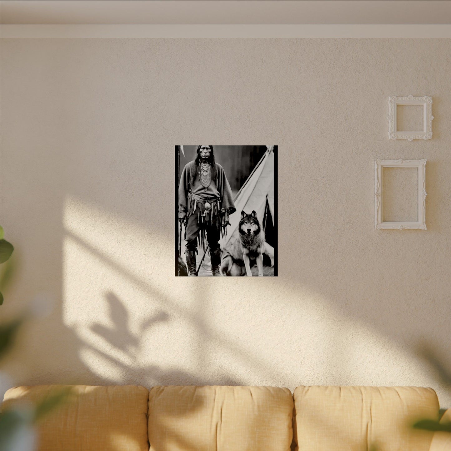 Mans Best Friend – Western Textured Watercolor Matte Posters