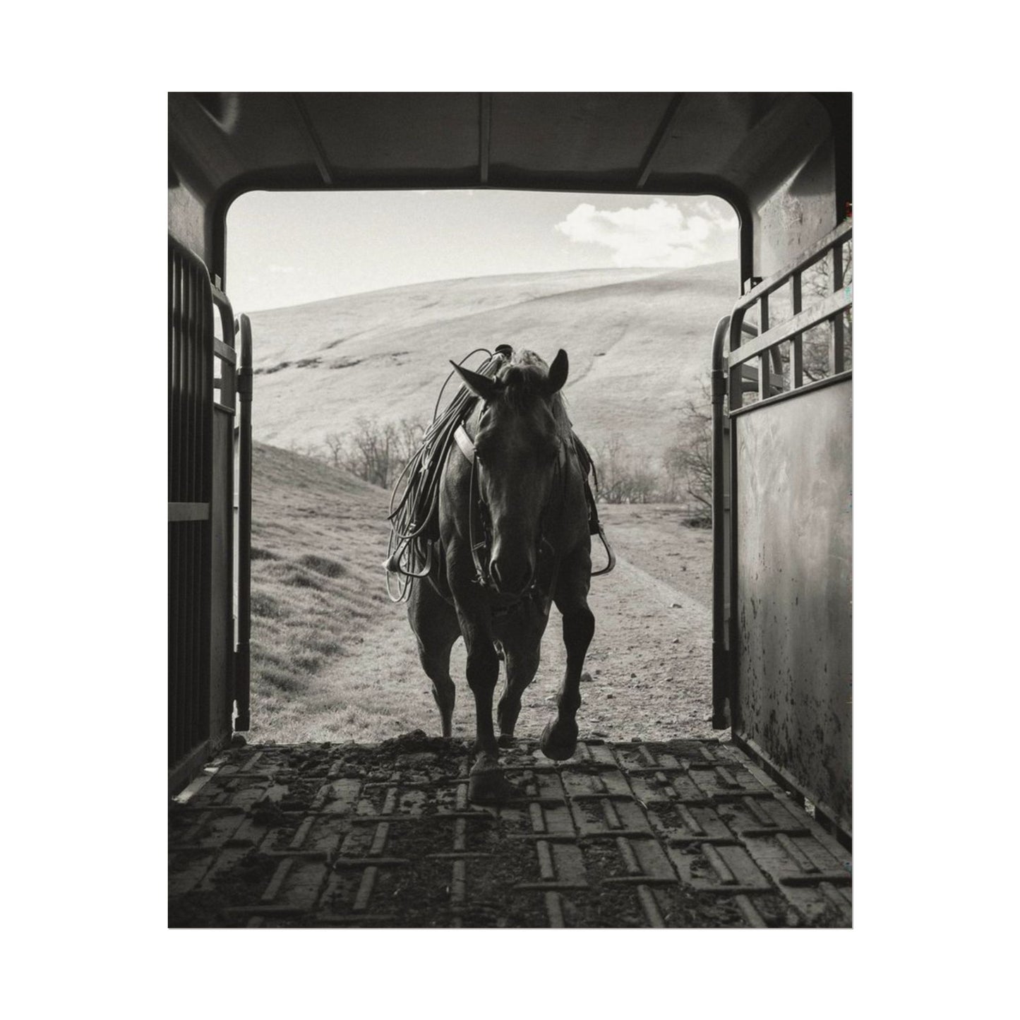 Leathered & Loaded – Western Textured Watercolor Matte Posters