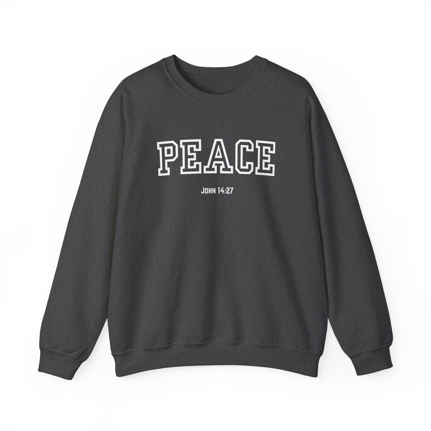 Unisex Peace Sweatshirt | Cozy Crewneck for Comfort, Faith & Hope | Perfect Gift for Family, Friends, and Holidays | Inspirational Apparel,