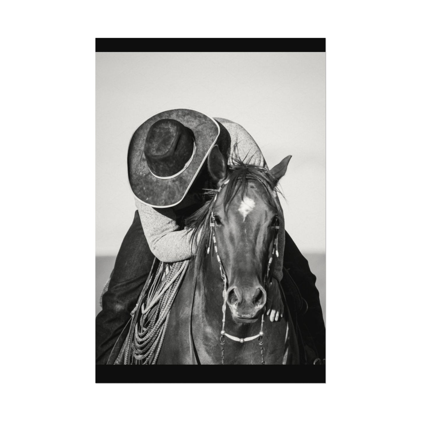 Where The Trail Ends – Western Textured Watercolor Matte Posters