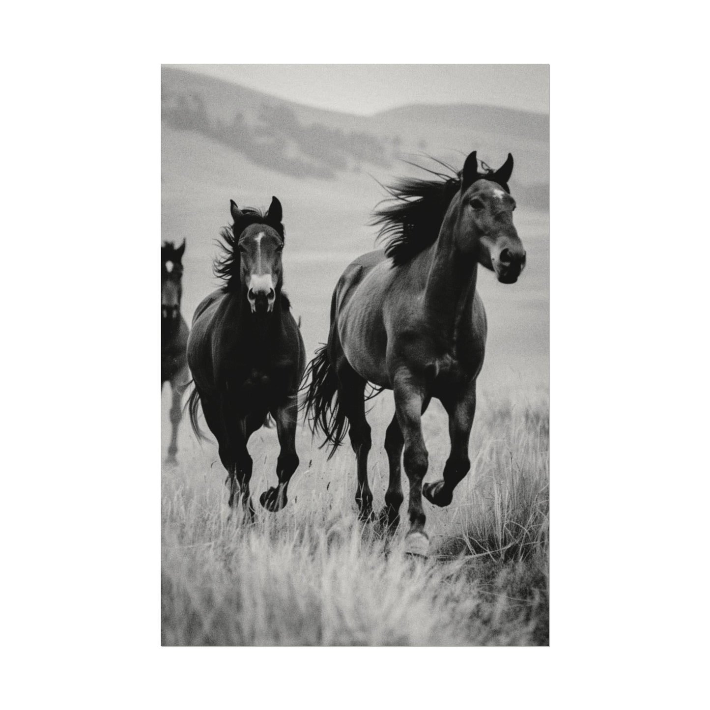 Running With Focus – Western Textured Watercolor Matte Posters