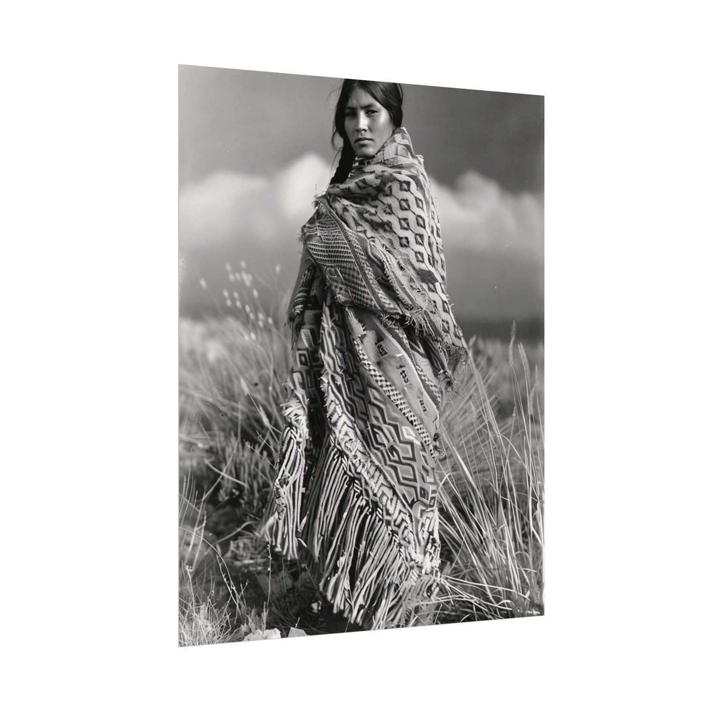 The Wind Calls Her By Name – Western Textured Watercolor Matte Posters