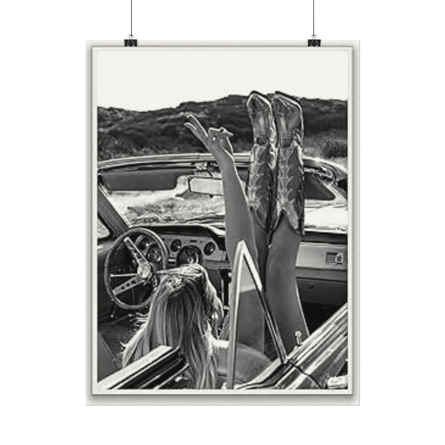 Wild At Heart – Western Textured Watercolor Matte Posters