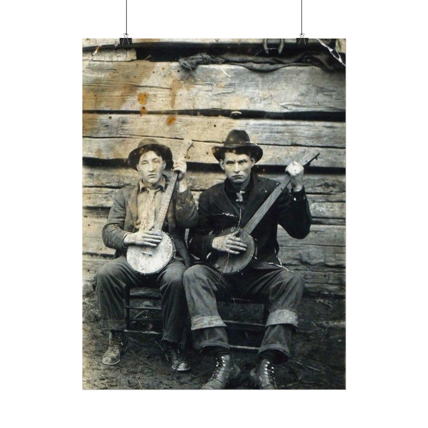 Mountain Music – Western Textured Watercolor Matte Posters