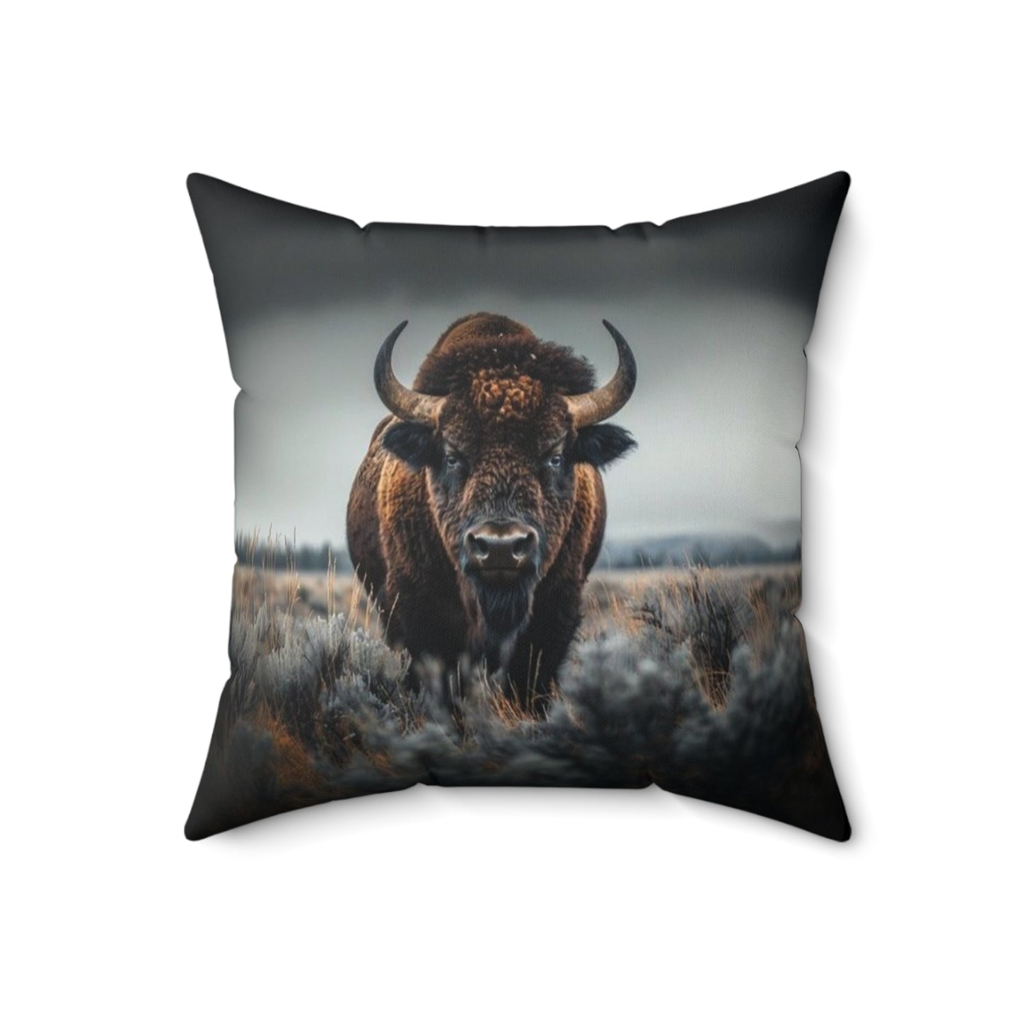 2 in 1 Bison Faux Suede Pillow, Cozy Home Decor, Motivational Cushion, Bohemian Bedroom Accessory, Unique Gift Idea