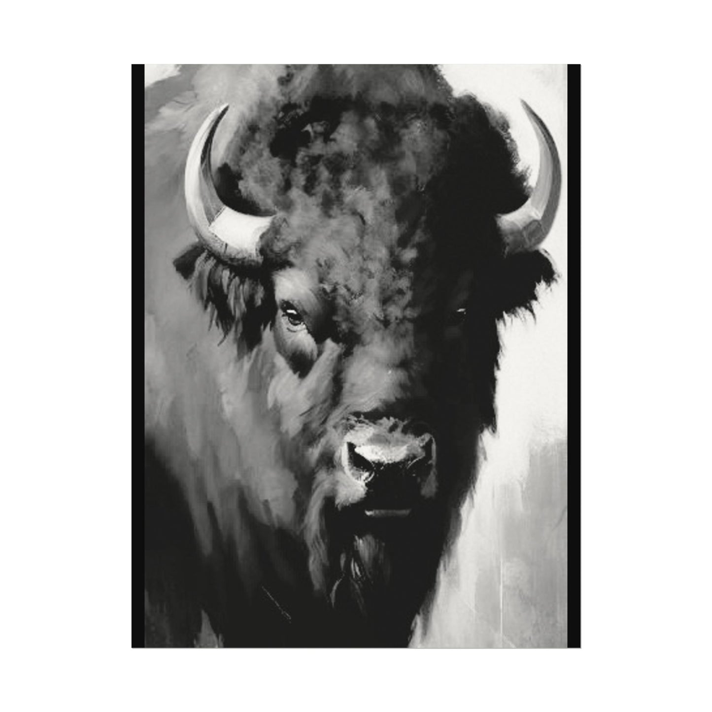 Buffalo Ridge – Western Textured Watercolor Matte Posters