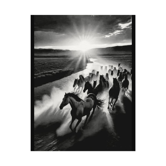 Chasing Dawns Grace – Western Textured Watercolor Matte Posters