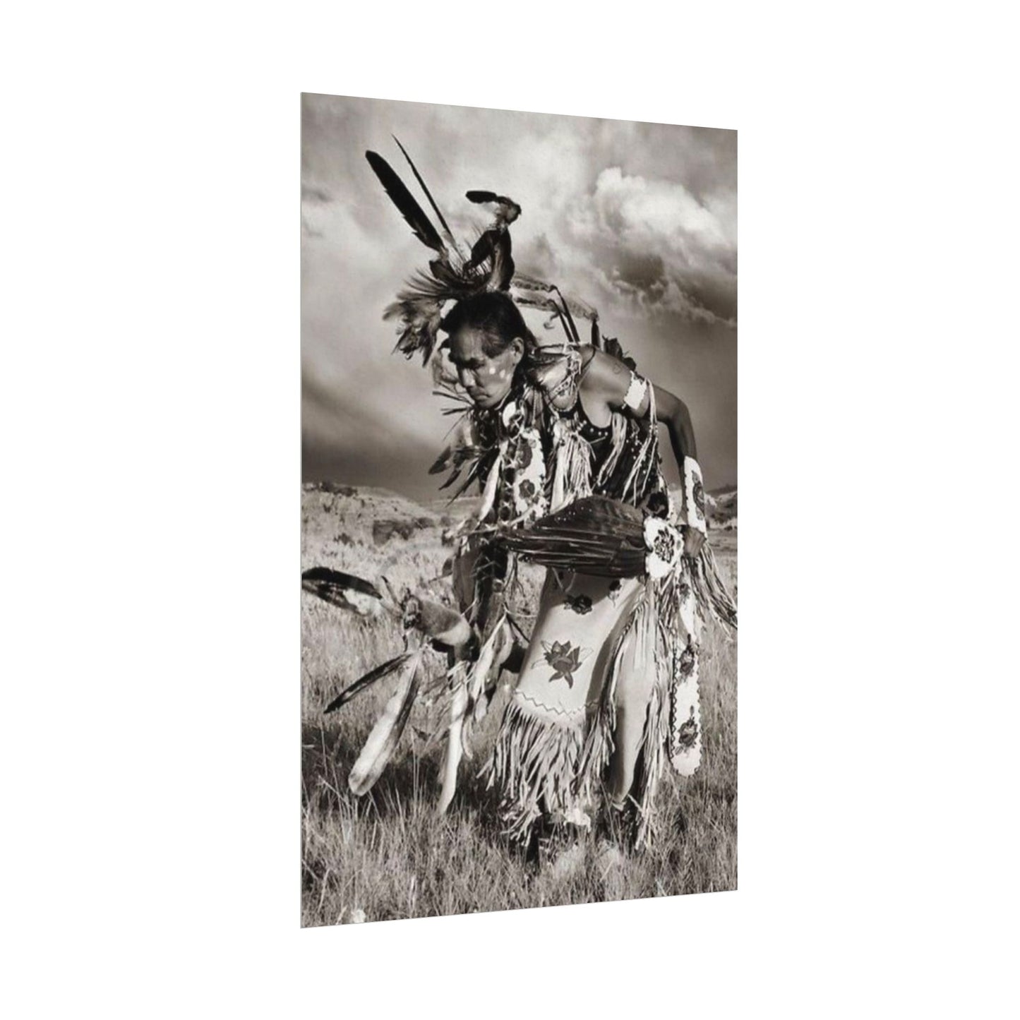 The Dancing Spirit – Western Textured Watercolor Matte Posters