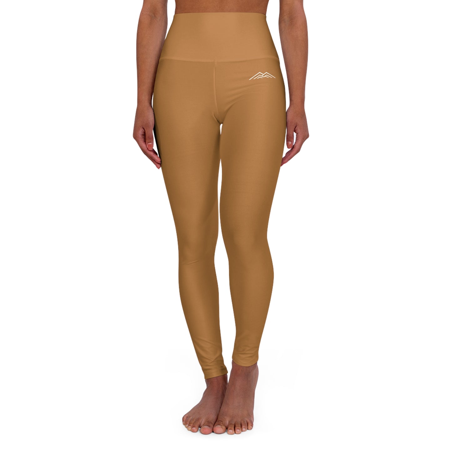 Camel Brown Adventure Awaits High Waisted Yoga Leggings - Purple, Comfortable Activewear, Fitness Pants, Ideal for Gym, Yoga, and Weekend Brunch
