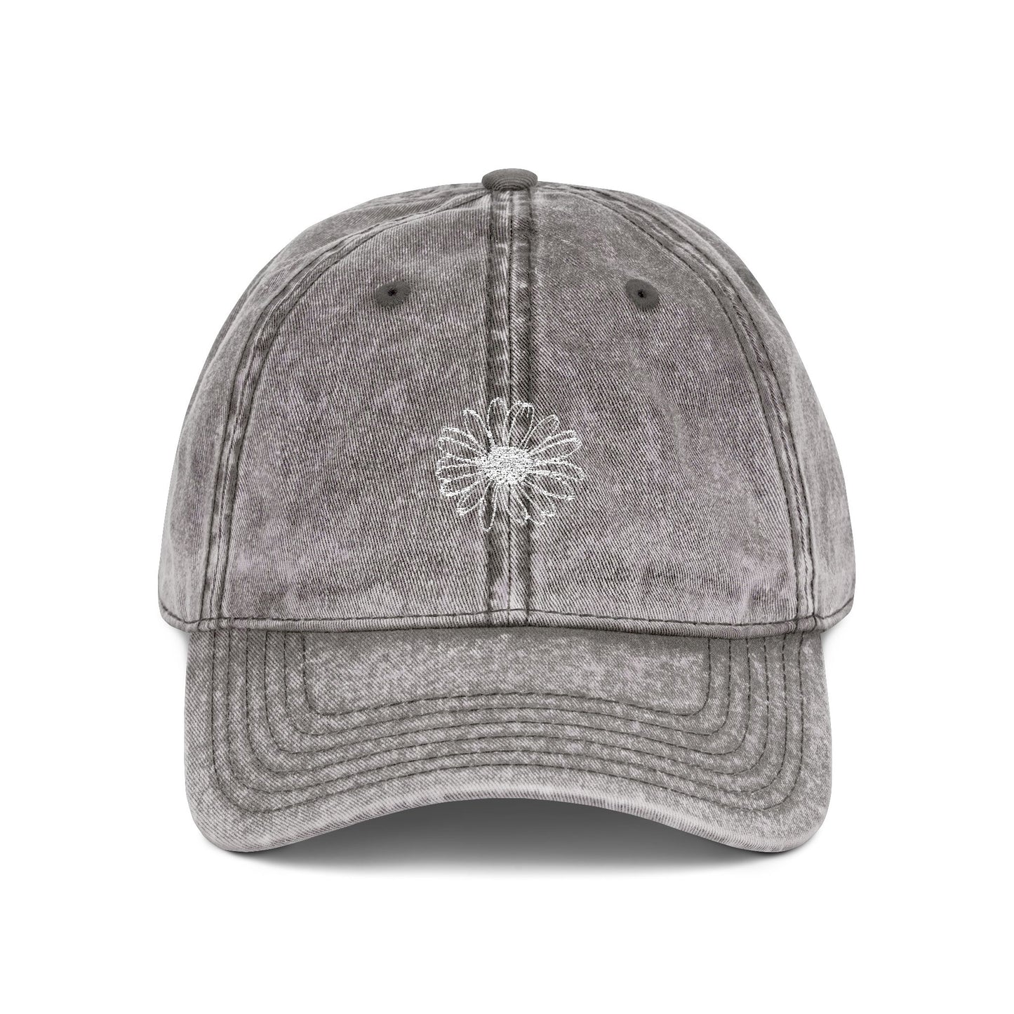 Daisy AdventureAwaits | Retro Embroidered Hat for Nature Celebrations, Casual Wear, Gifts, July 4th, Independence Day