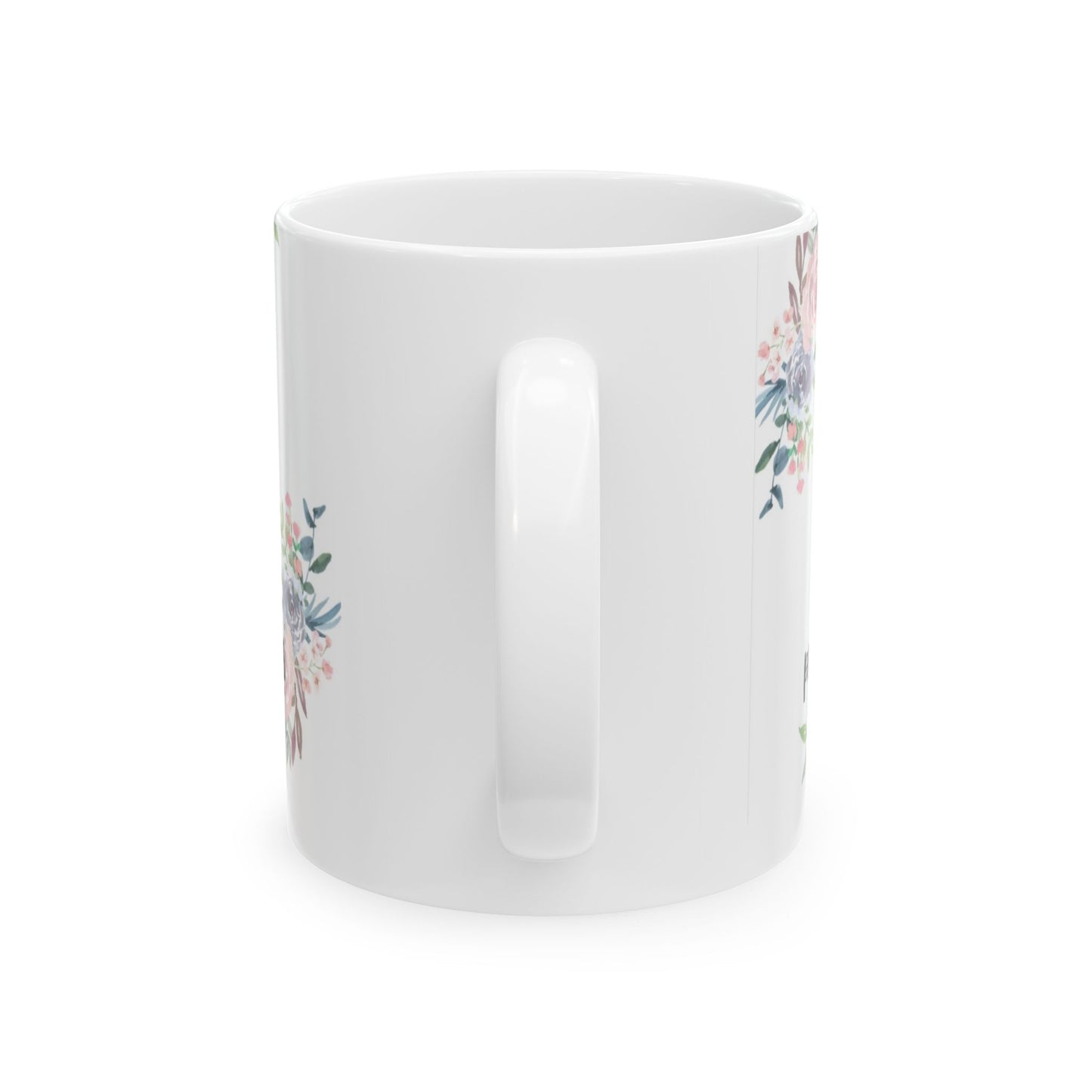 Inspirational Floral Quote Mug, Motivational Coffee Cup for Women, Encouragement Gift, Bible Verse Mug for Friend, Home and Office