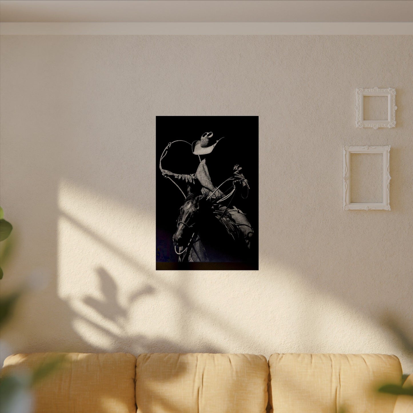 Cattle Chasers – Western Textured Watercolor Matte Posters