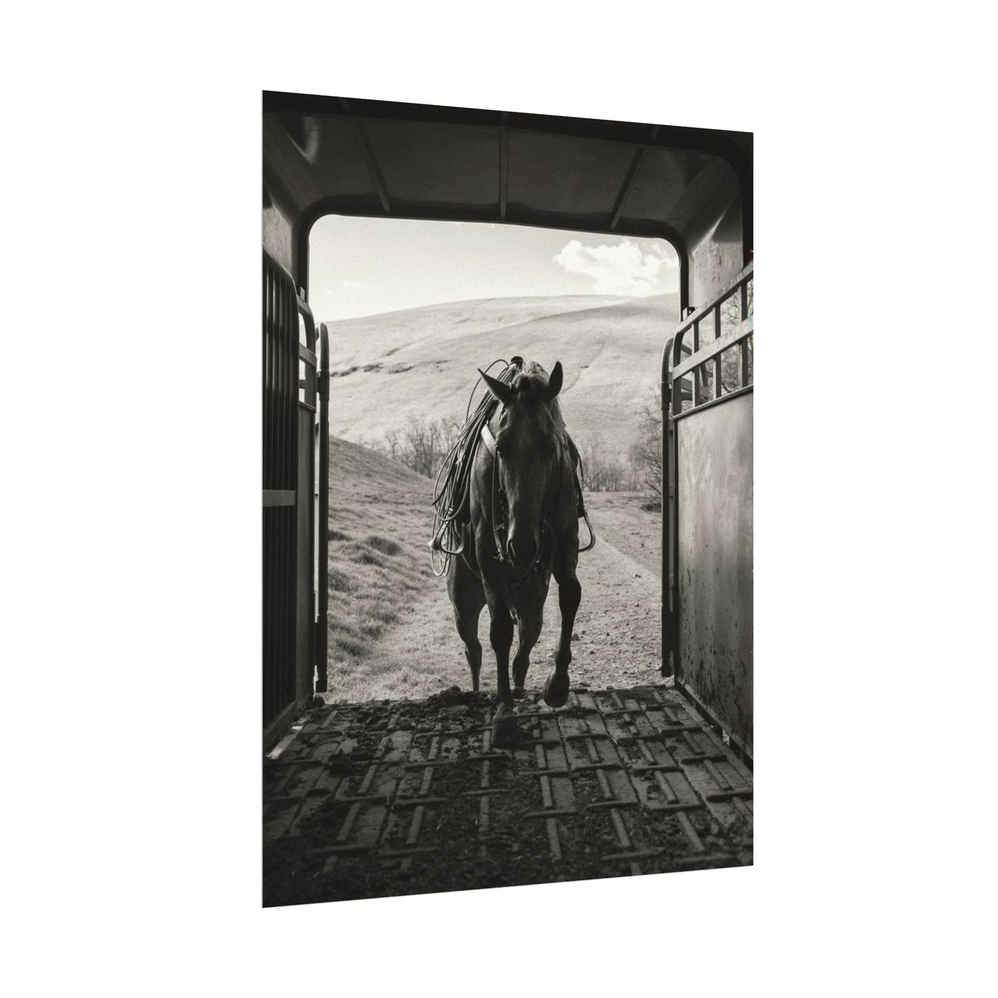Leathered & Loaded – Western Textured Watercolor Matte Posters