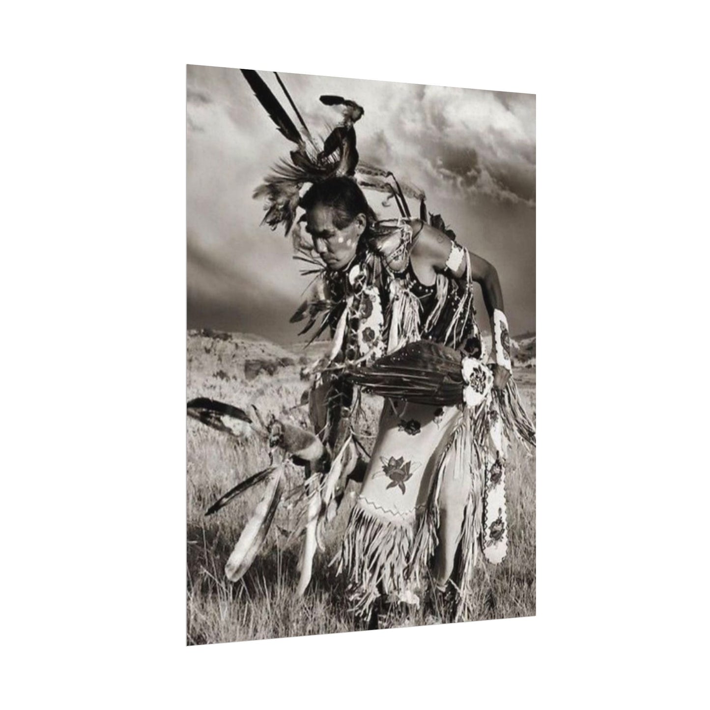 The Dancing Spirit – Western Textured Watercolor Matte Posters