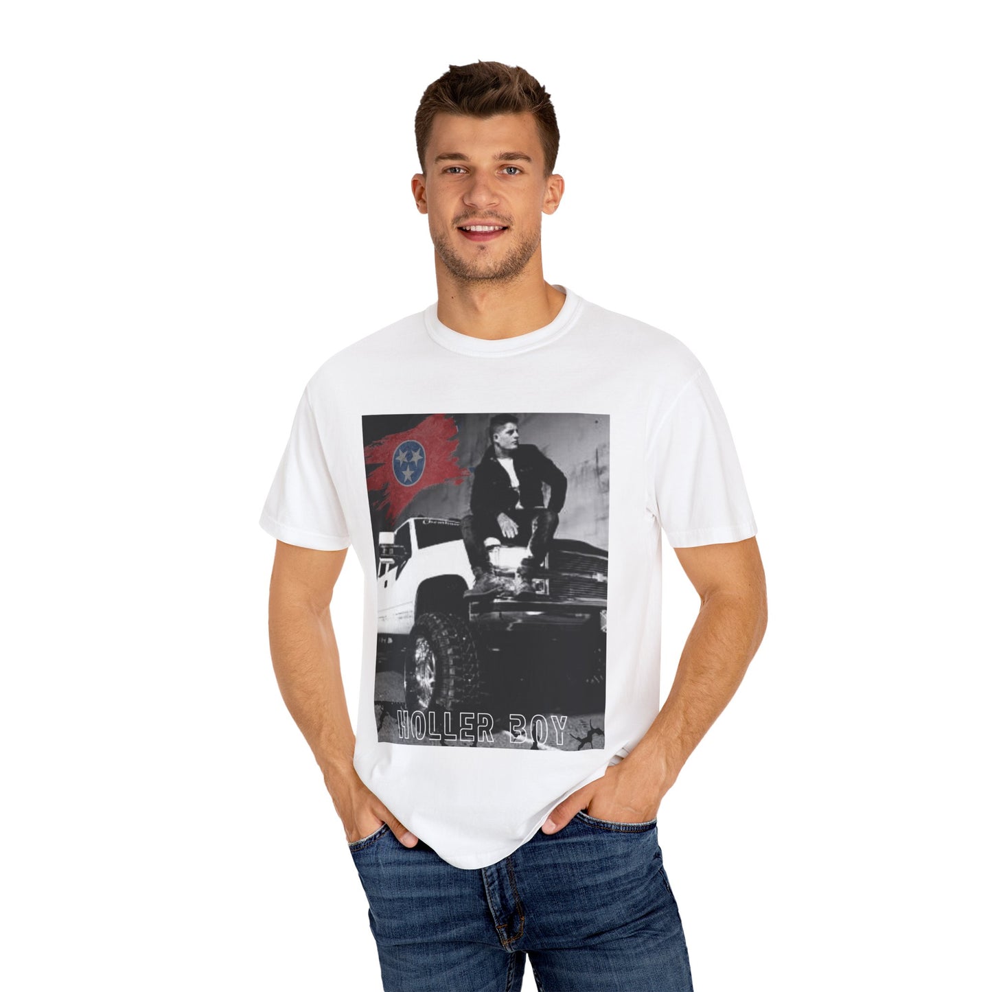 Rebel Vibe Unisex Garment-Dyed T-shirt, Retro Graphic Tee, Casual Everyday Wear, Music Lover Gift, Stylish Statement Shirt