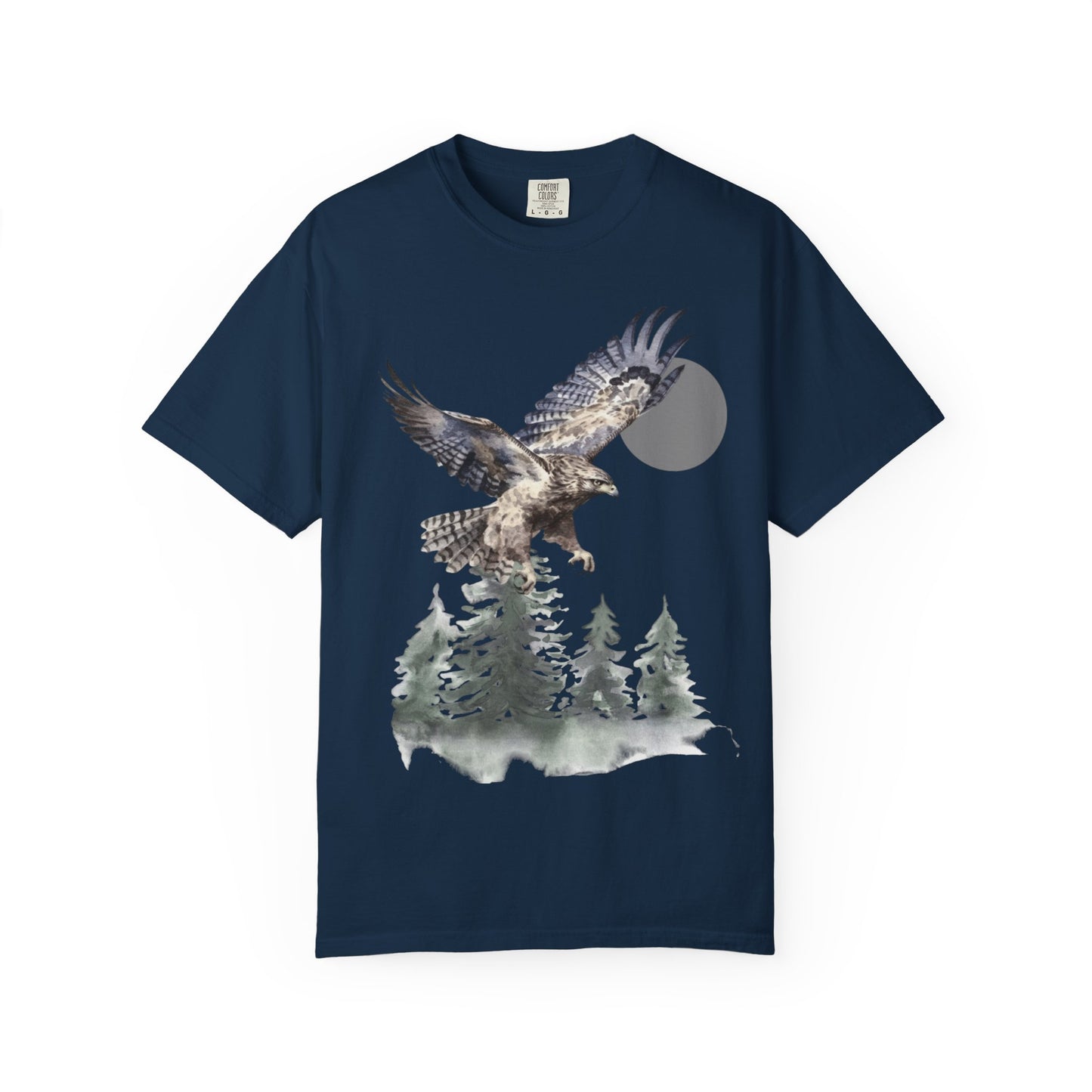 Flying High Wildlife Adventure Tee Unisex Garment-Dyed T-shirt, Boho Nature Tee, Camping Shirt, Adventure Apparel, Gift for Wilderness Lovers