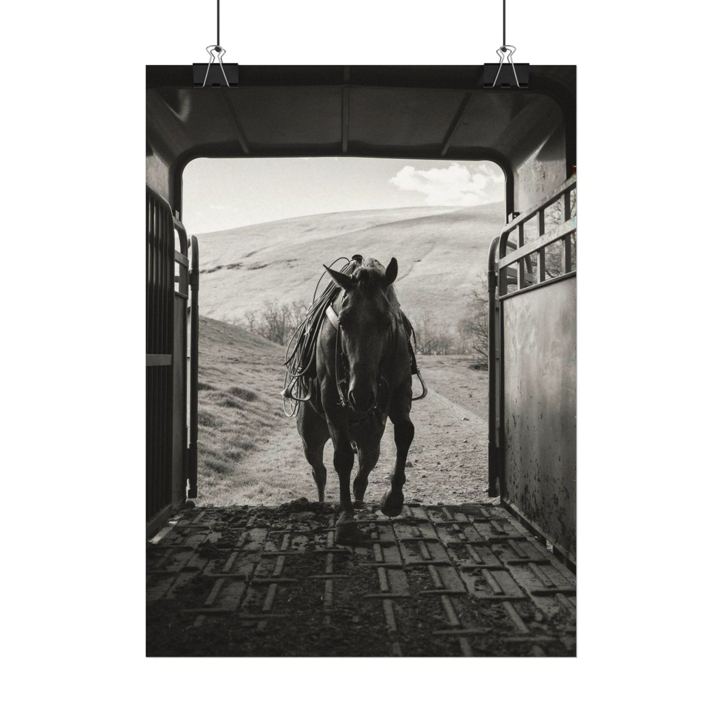 Leathered & Loaded – Western Textured Watercolor Matte Posters