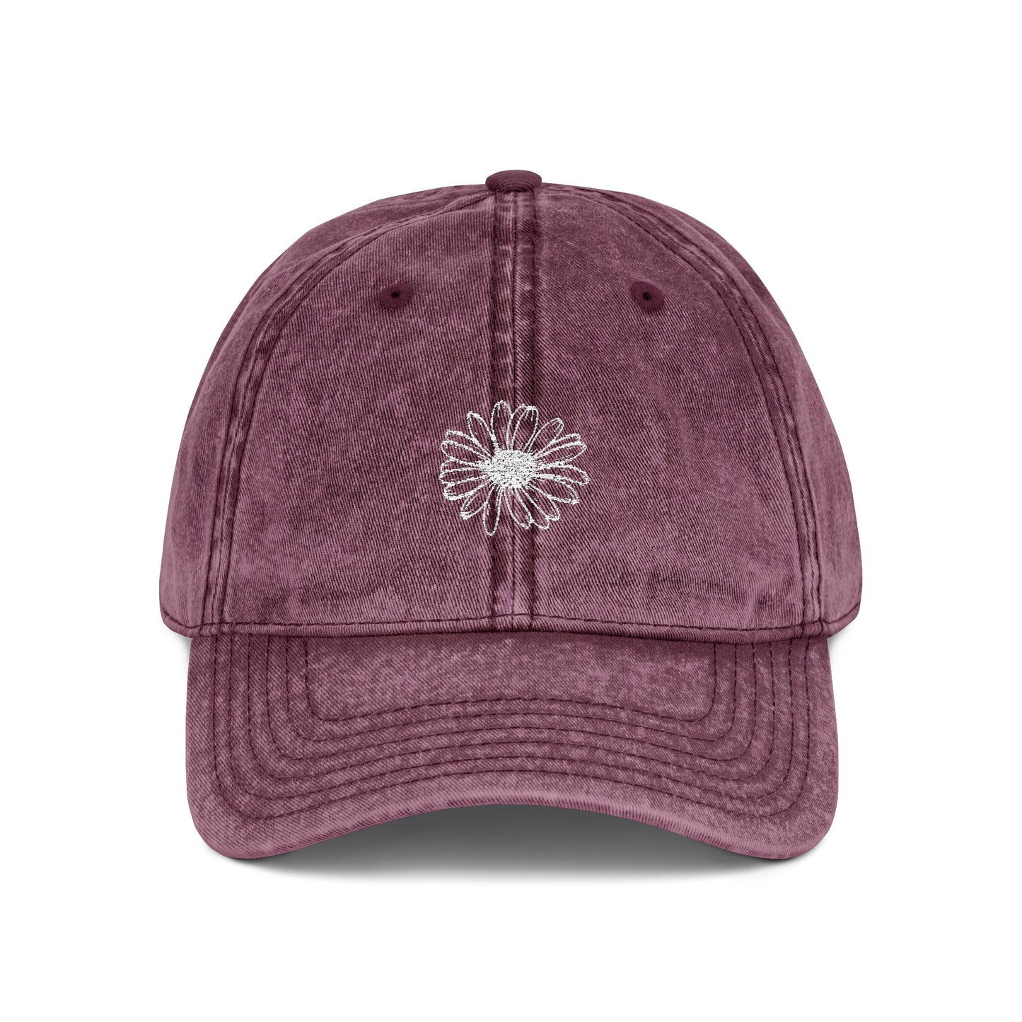 Daisy AdventureAwaits | Retro Embroidered Hat for Nature Celebrations, Casual Wear, Gifts, July 4th, Independence Day