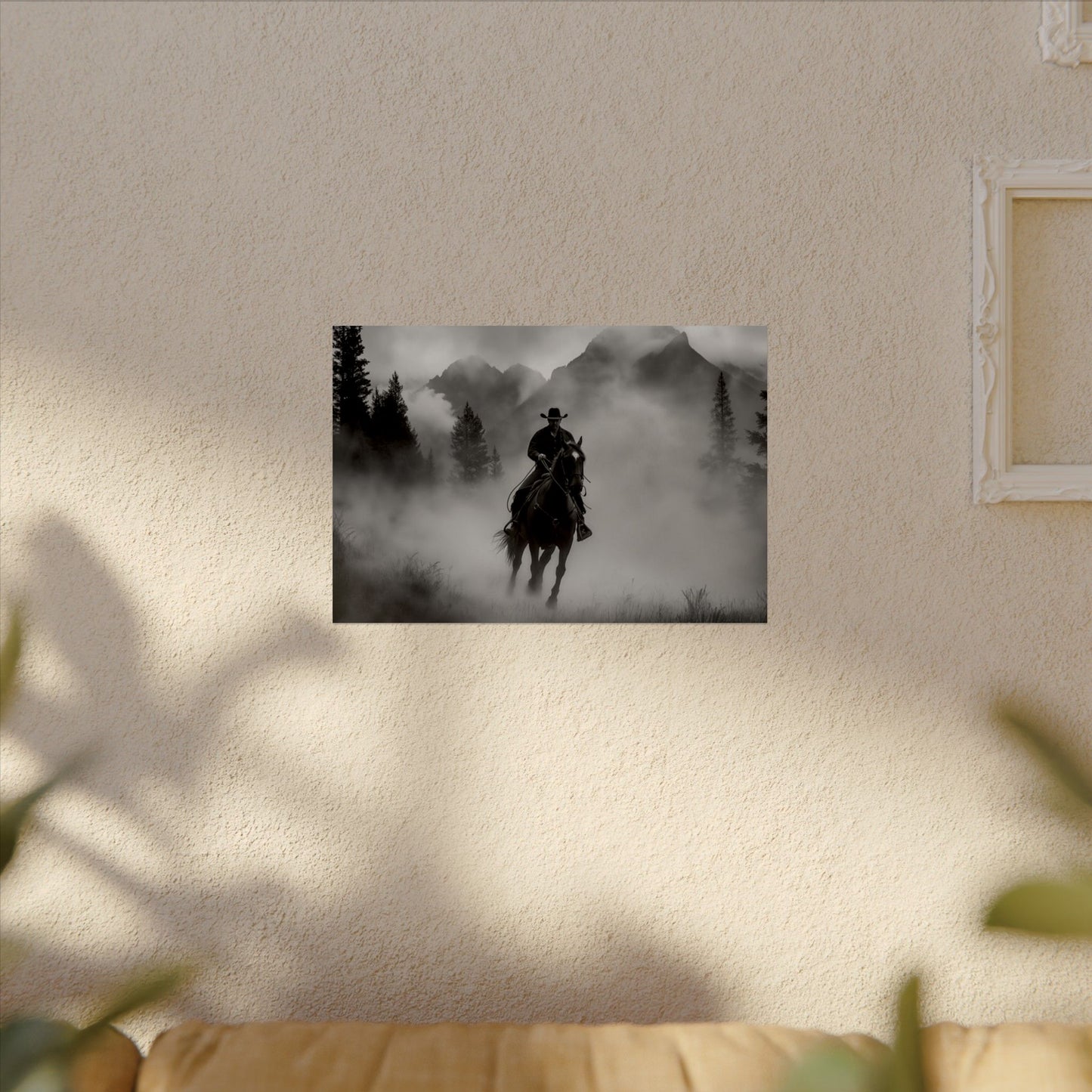 Storm Rider– Western Textured Watercolor Matte Posters