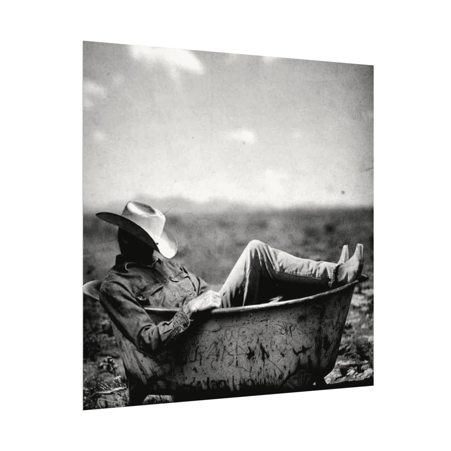 Washed & Weathered – Western Textured Watercolor Matte Posters