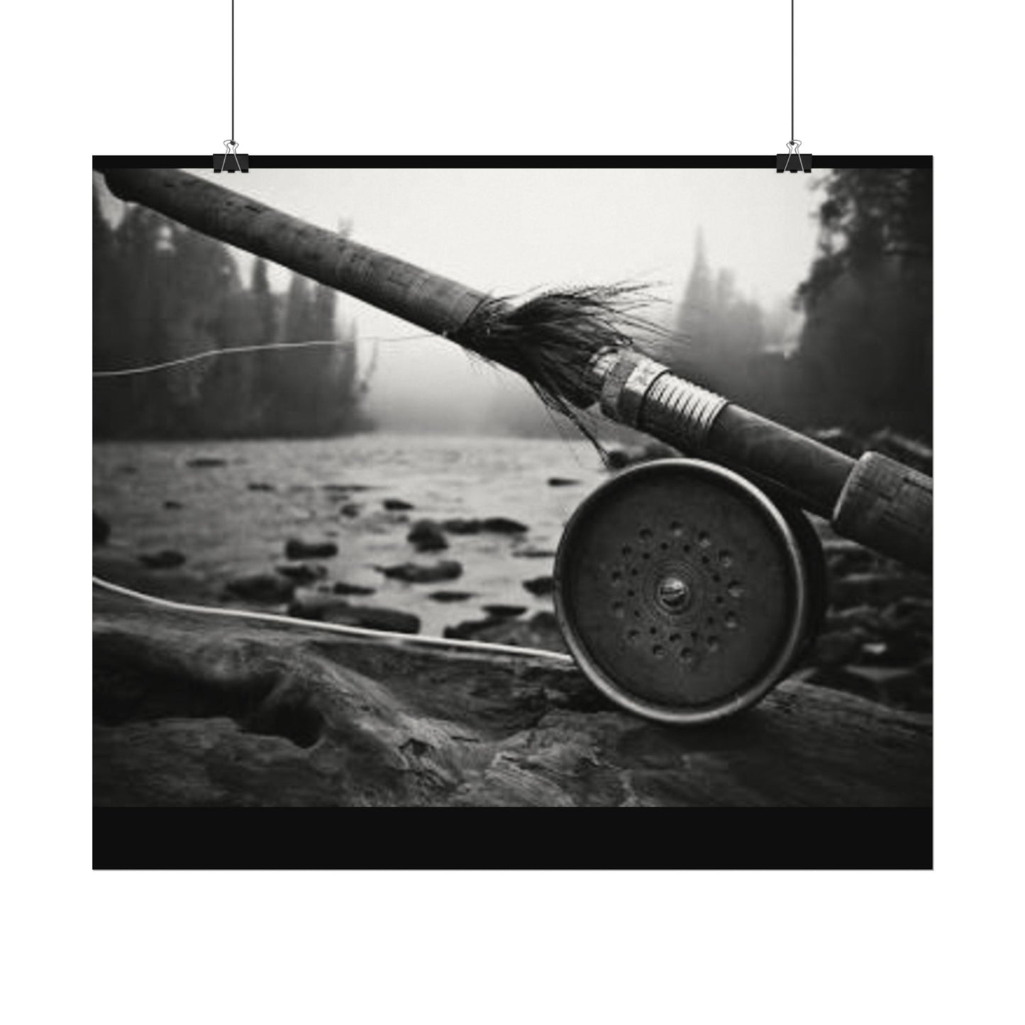 A River Runs Through It– Western Textured Watercolor Matte Posters