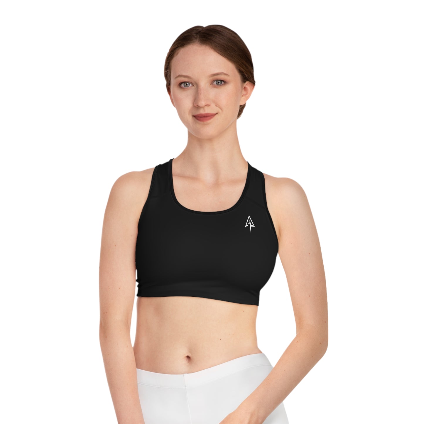 Arrow Ridge Black Stylish Sports Bra for Active Women, Workout Top, Gym Essential, Fitness Apparel, Athleisure Wear, Yoga Gear