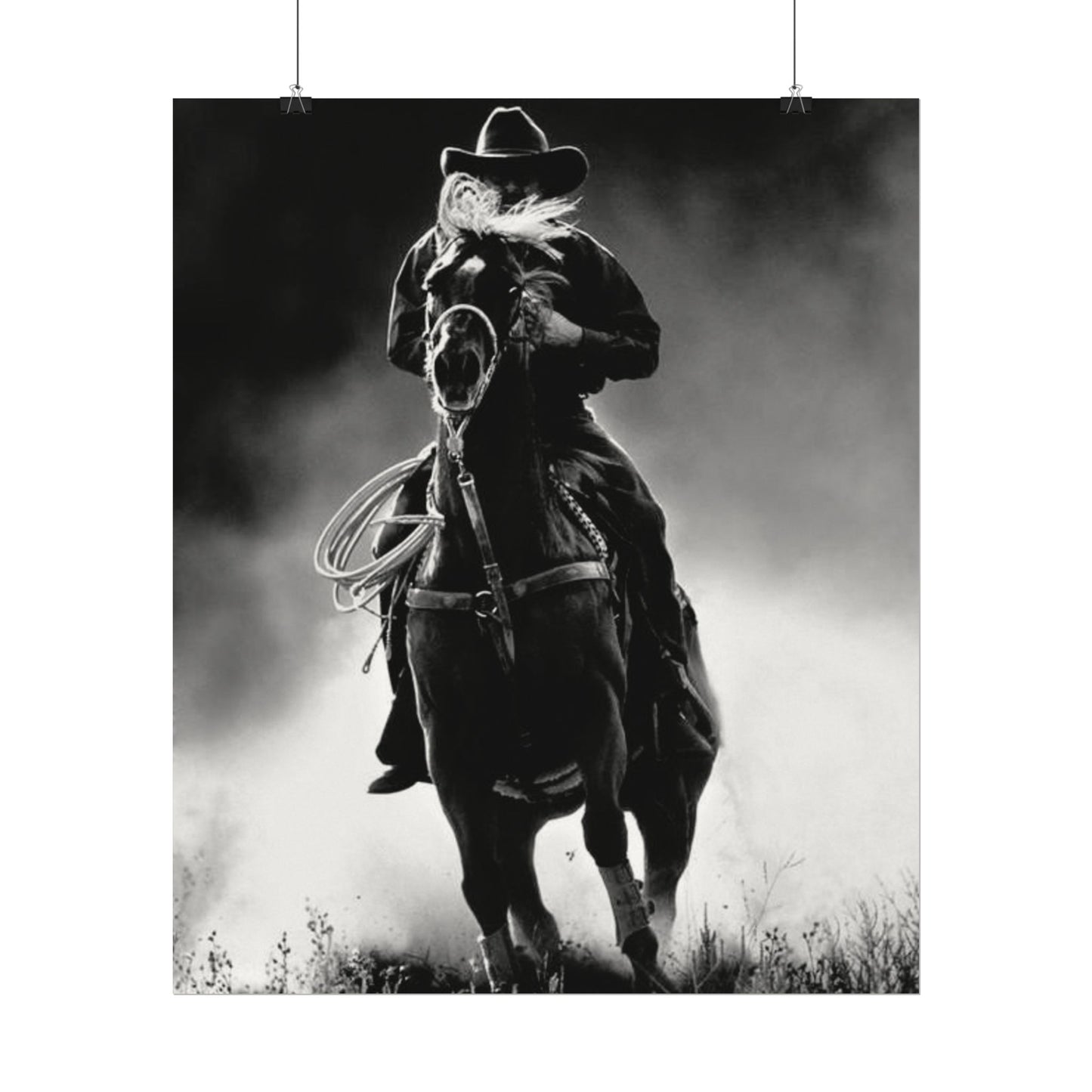 Untamed Dust & Thunder Textured Watercolor Matte Posters