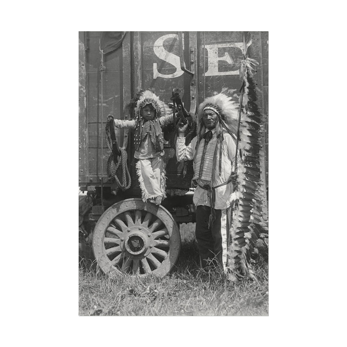 Small Hamds Big Spirit – Western Textured Watercolor Matte Posters