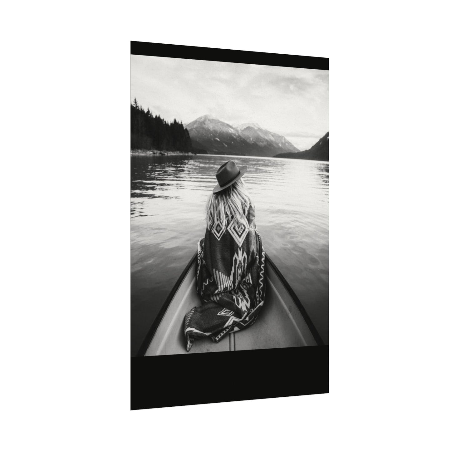 He Leads Me Beside Still Waters – Western Textured Watercolor Matte Posters