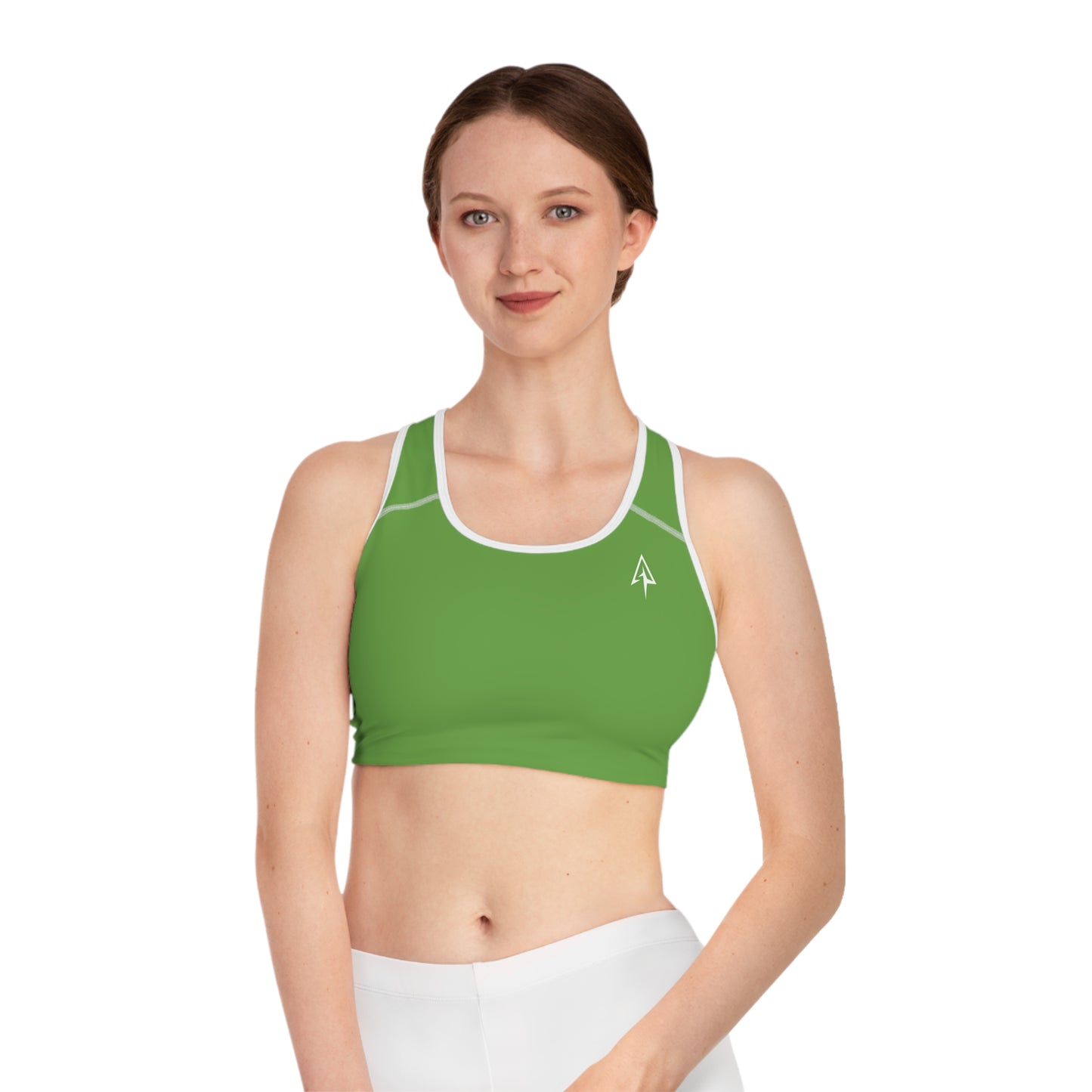 Arrow Ridge Green Stylish Sports Bra for Active Women, Workout Top, Gym Essential, Fitness Apparel, Athleisure Wear, Yoga Gear