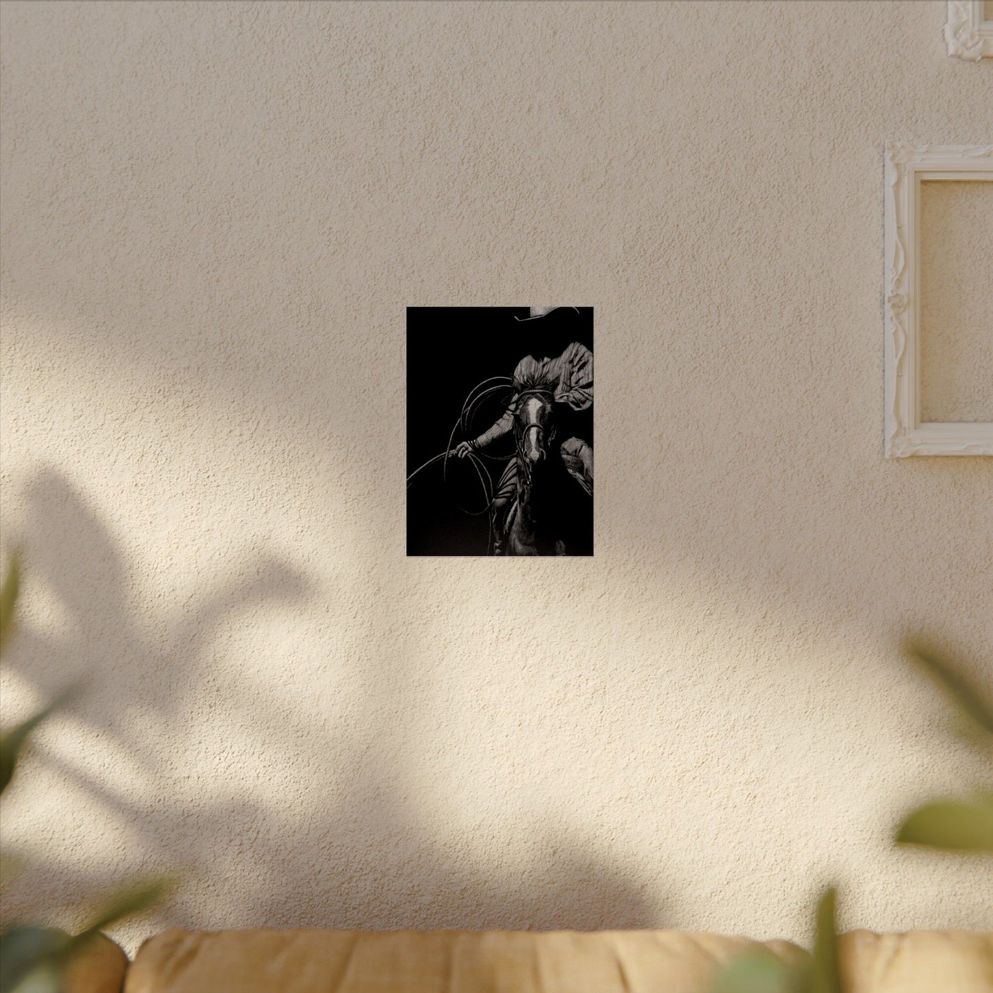 Lasso & Legacy – Western Textured Watercolor Matte Posters