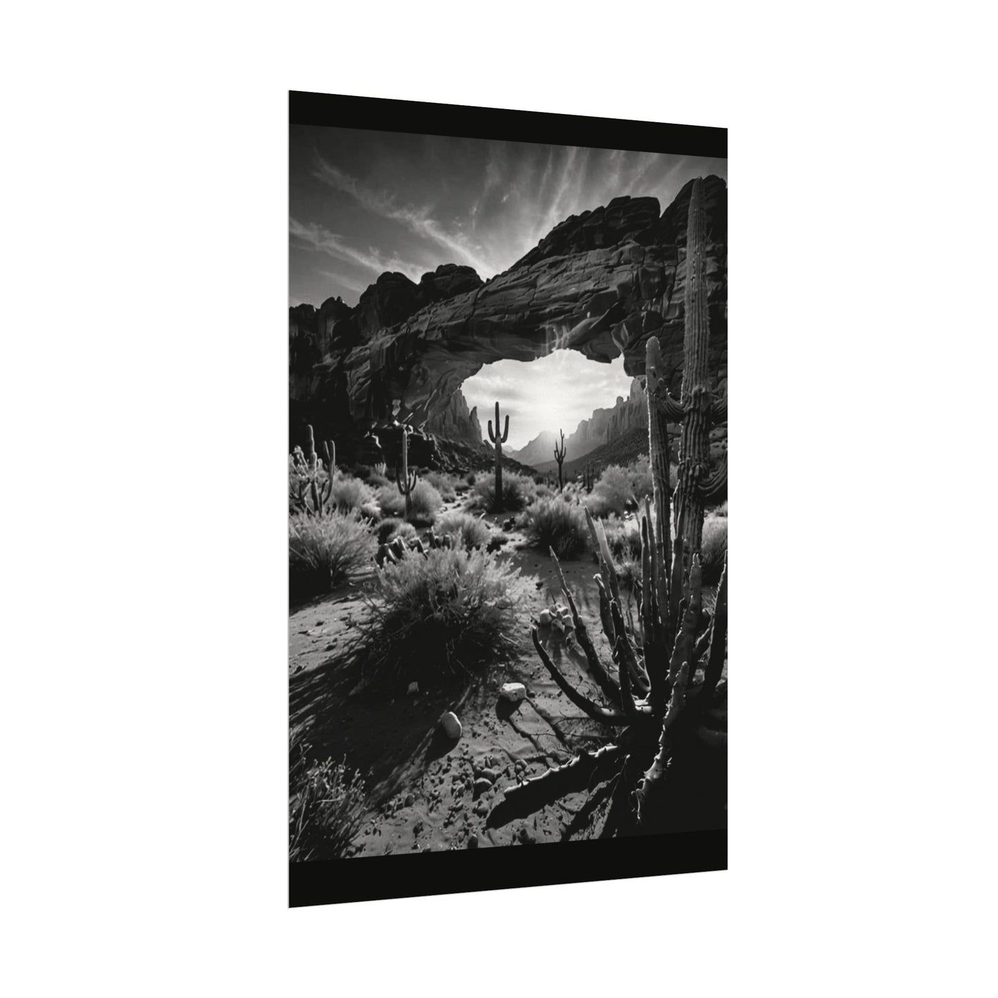 Desert Mornings – Western Textured Watercolor Matte Posters