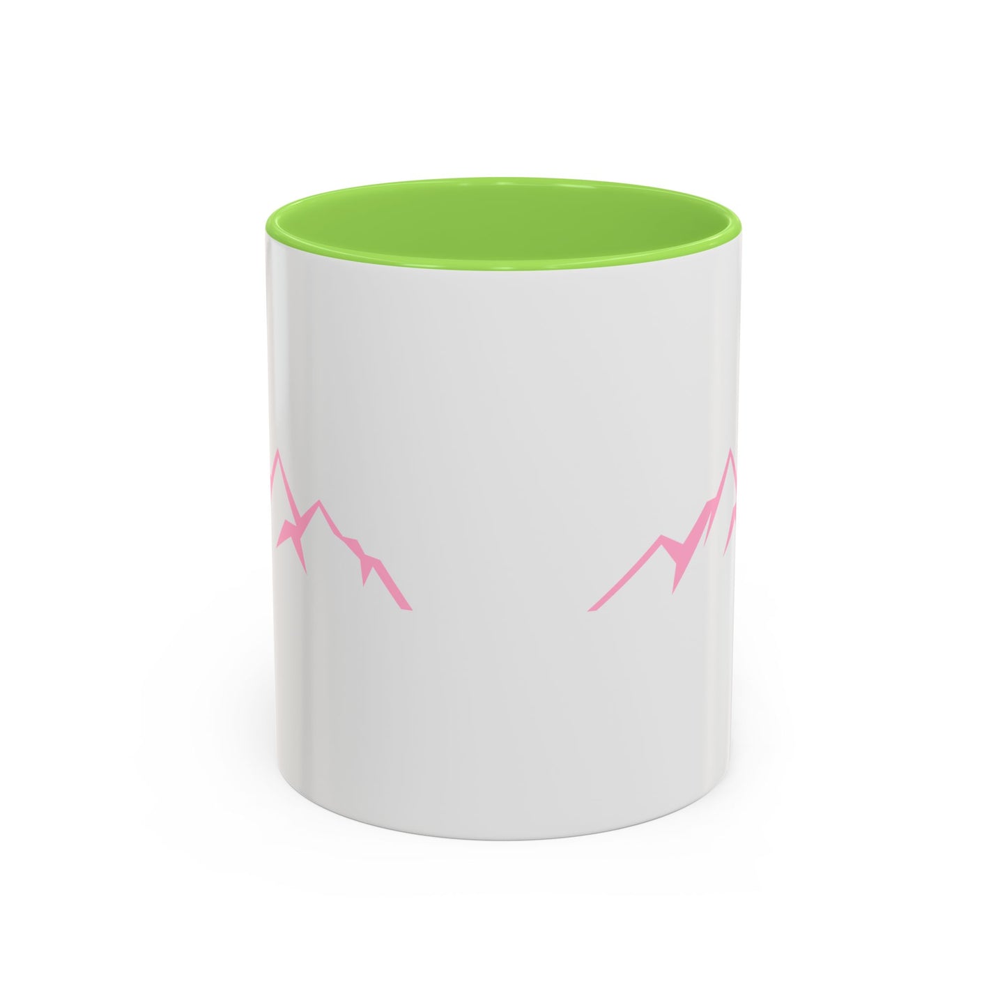 Mountain Vibes Mug | Colorful Coffee Mug | Artistic Drinkware | Gift for Nature Lovers | Hiking, Adventure, Pink Mountains