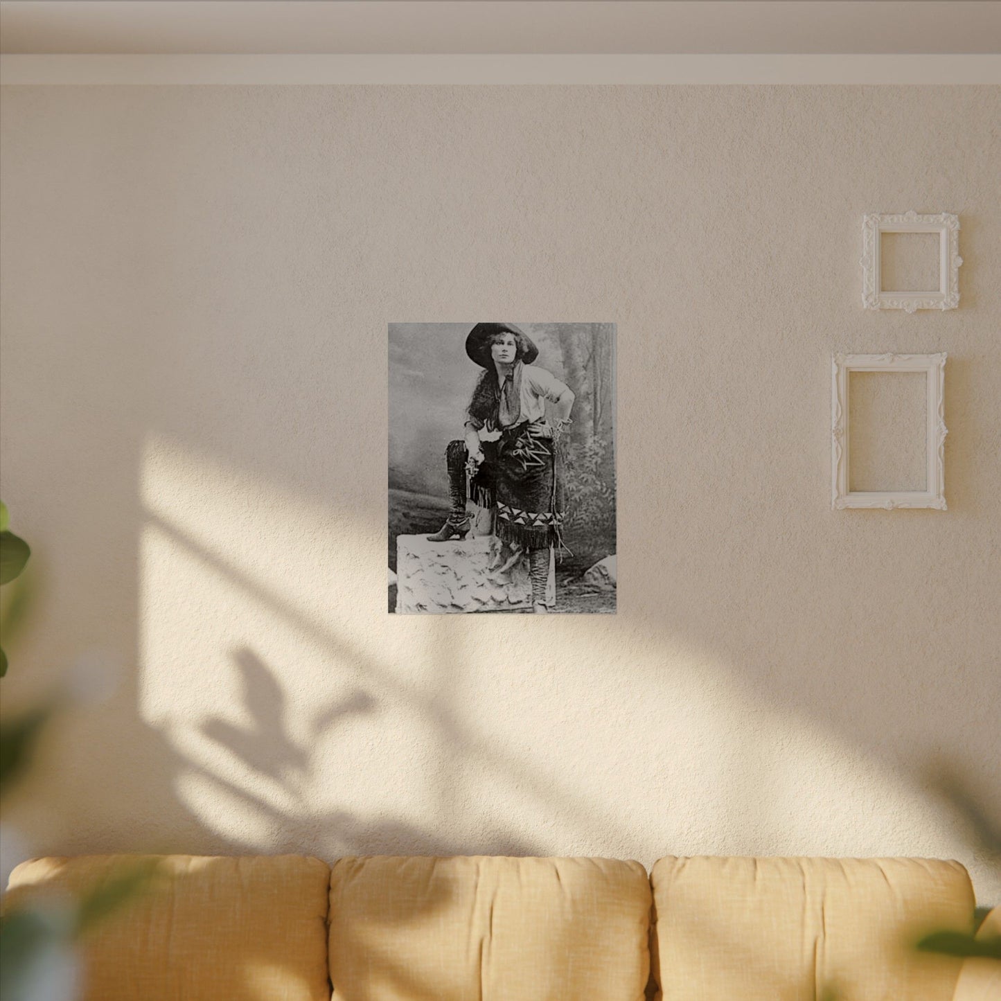 Wild Frontier Rose– Western Textured Watercolor Matte Posters