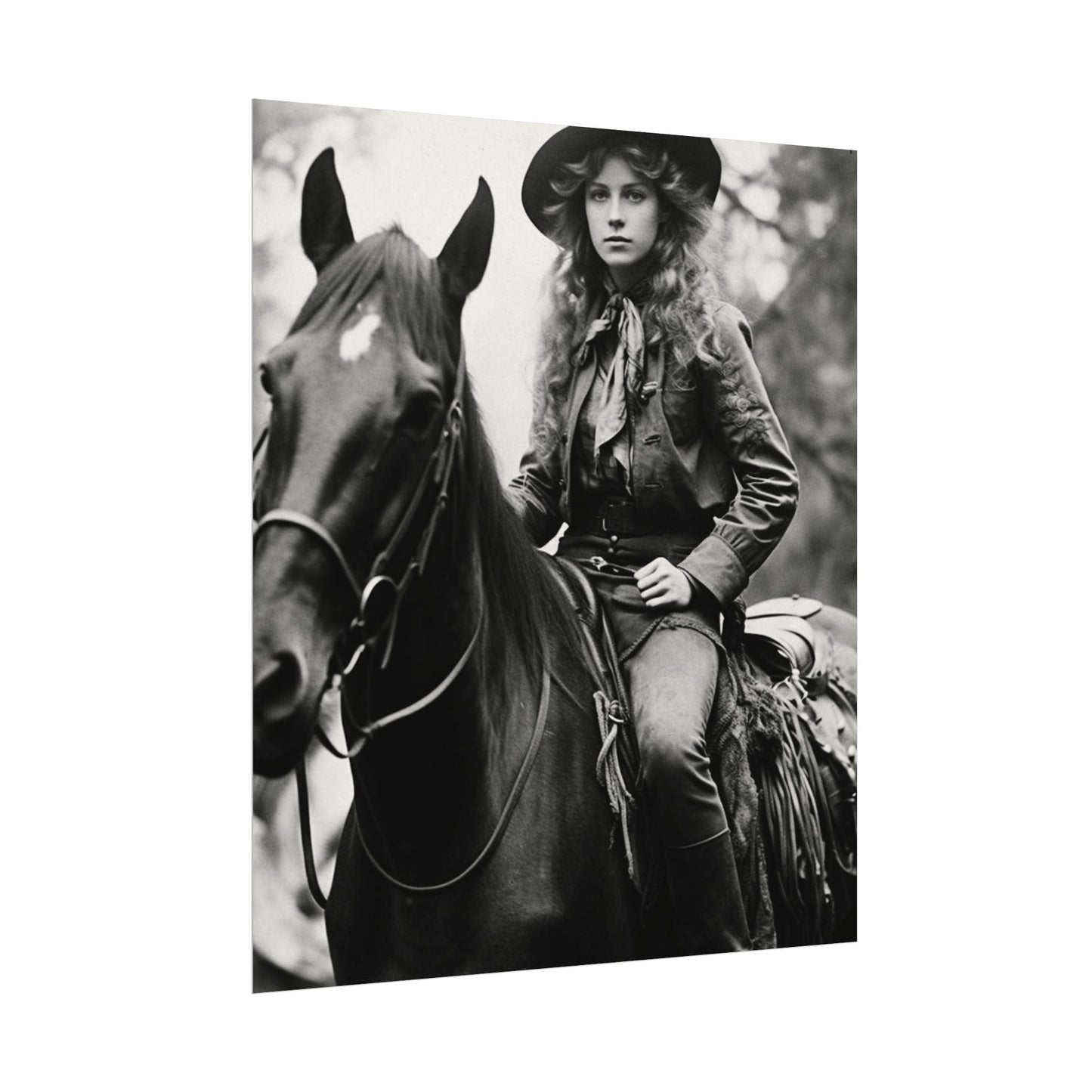 Legacy In Leather & Stone– Western Textured Watercolor Matte Posters