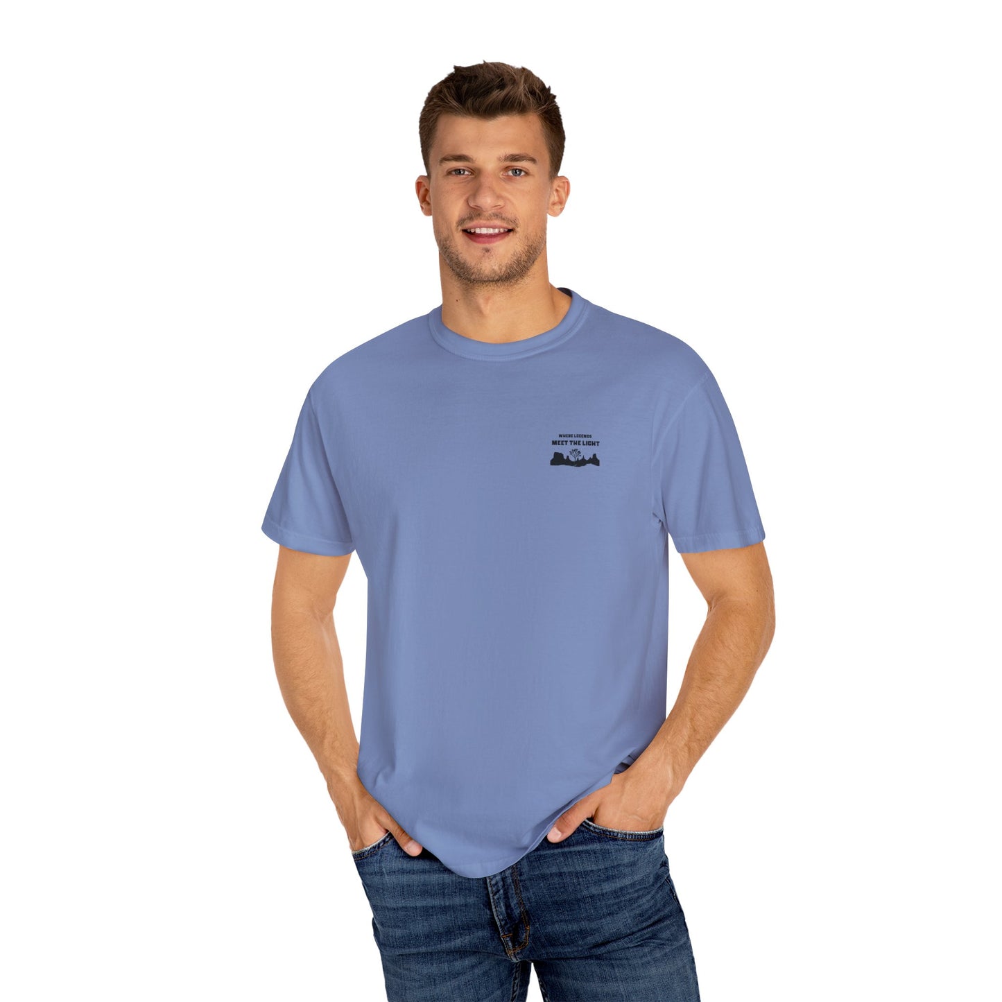 High Noon Horizons Mountain T-Shirt - Western Gift, Nature Lover Tee, Unisex Cotton Shirt