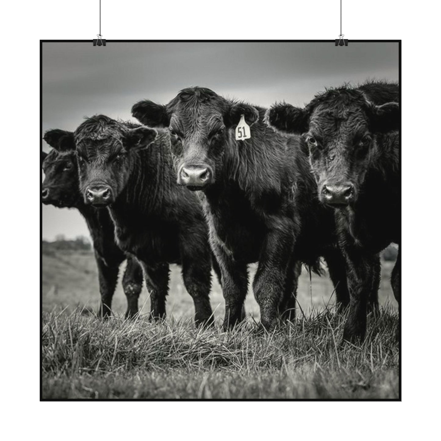 The Grazing Crew – Western Textured Watercolor Matte Posters
