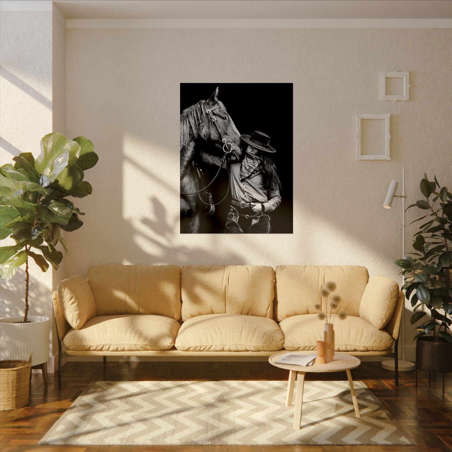 A Whisper Between Friends  – Western Textured Watercolor Matte Posters