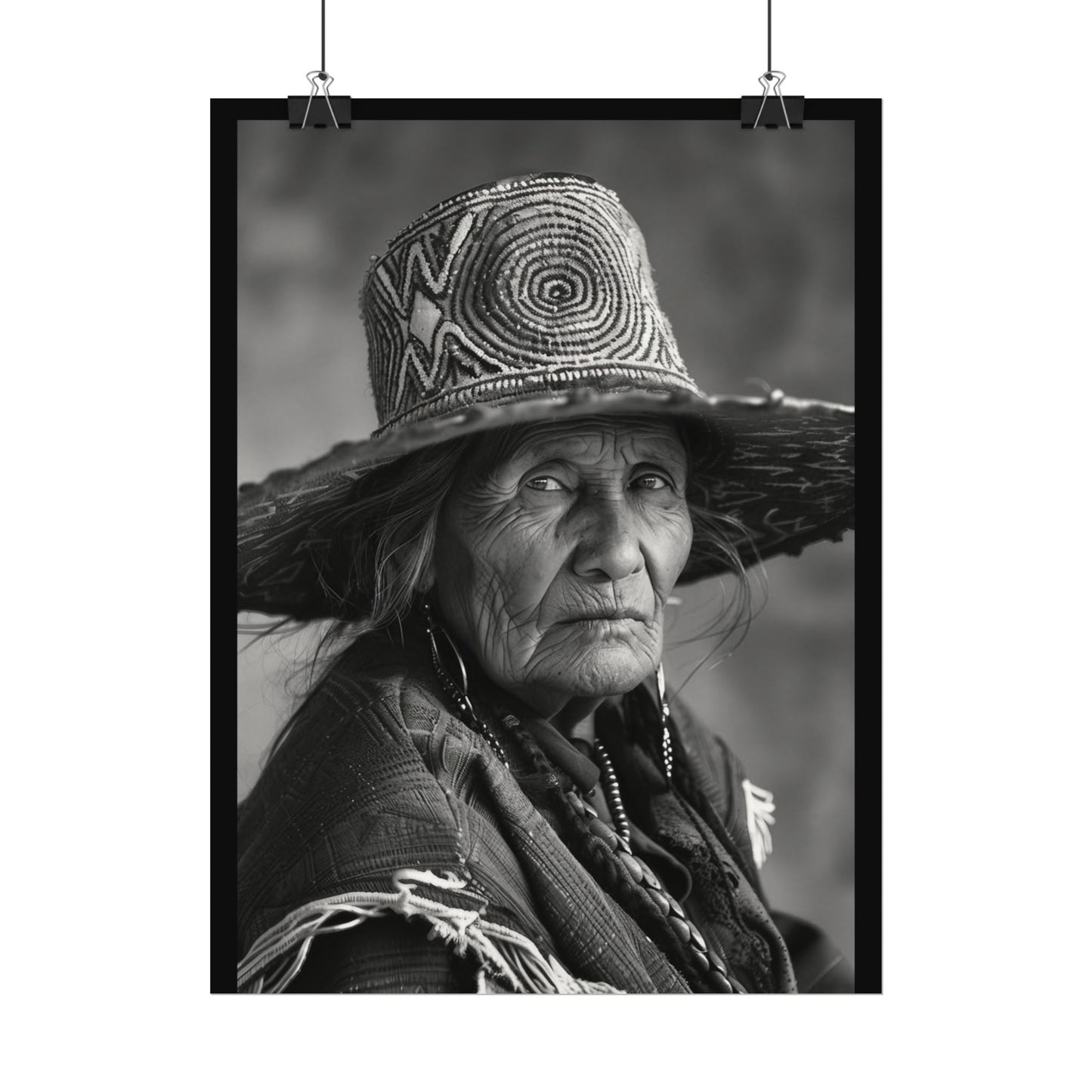 Eyes Of The Ancestors – Western Textured Watercolor Matte Posters