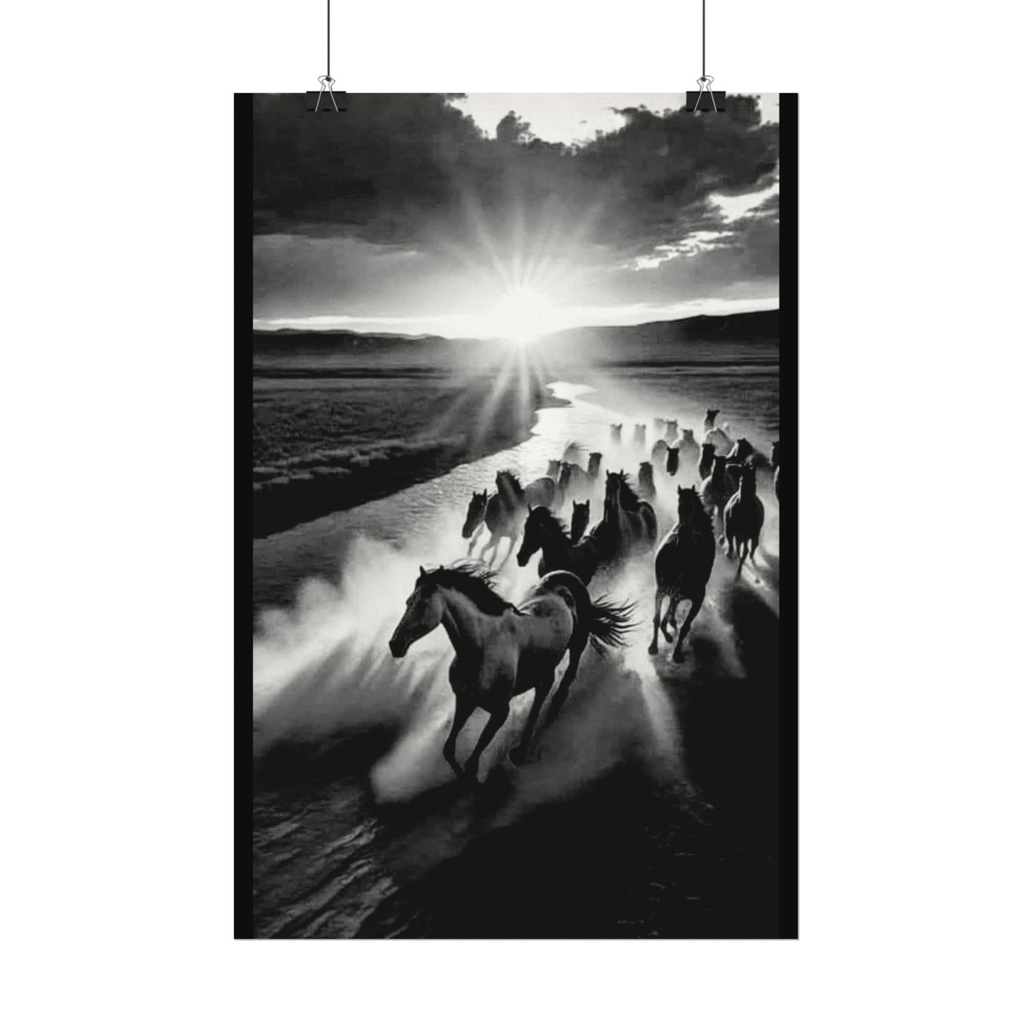 Chasing Dawns Grace – Western Textured Watercolor Matte Posters