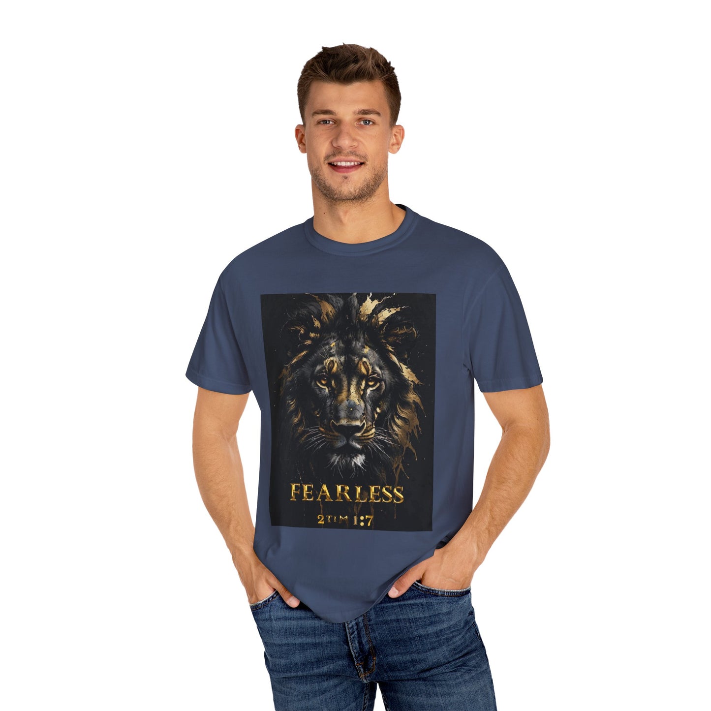 Fearless Lion Graphic T-Shirt, Inspirational Tee, Unisex Apparel, Gift for Animal Lovers, Motivational Shirt, Perfect for Everyday Wear