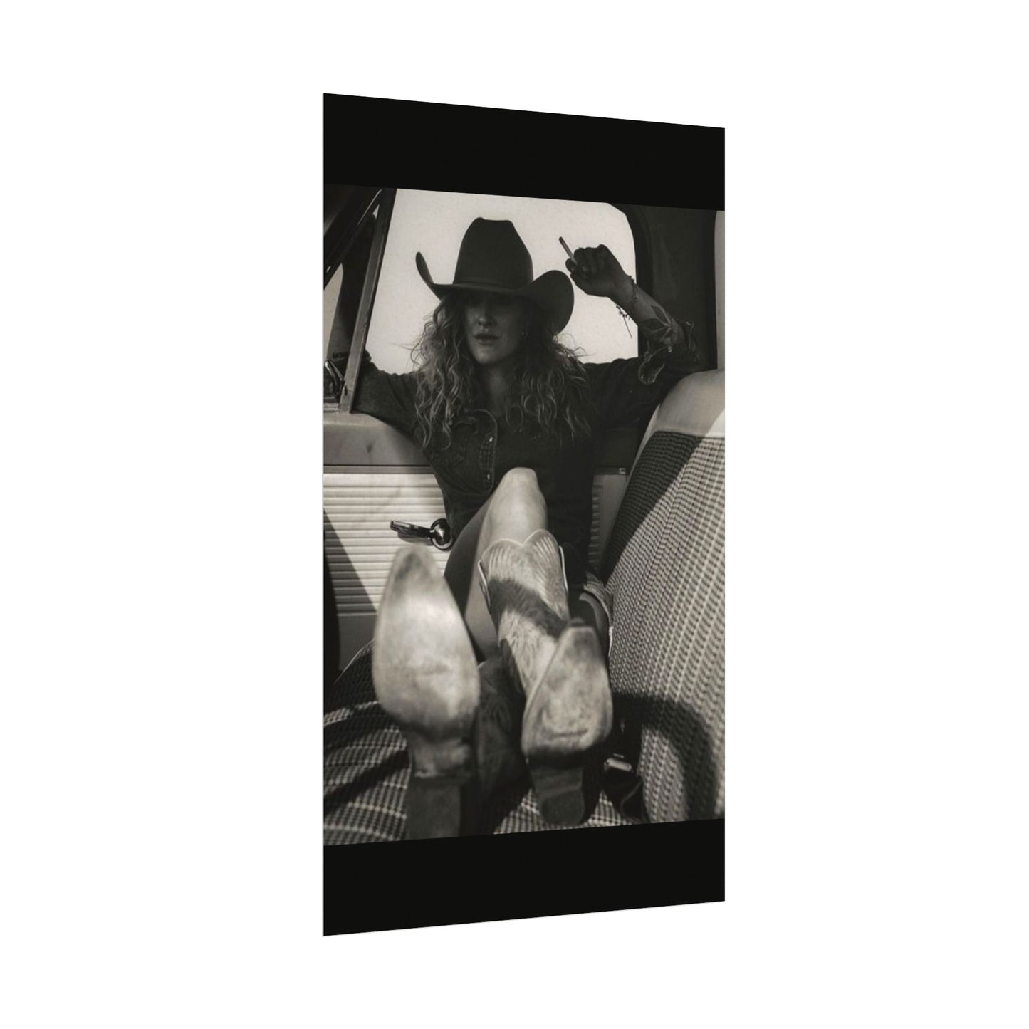 Whiskey Kissed Trouble – Western Textured Watercolor Matte Posters