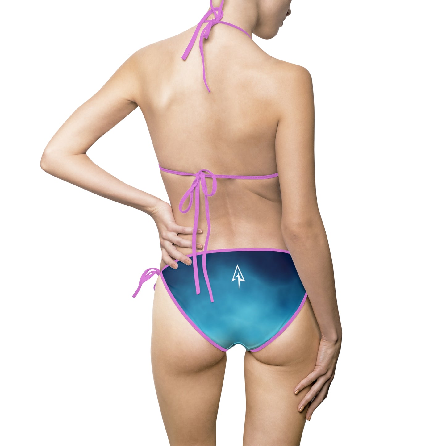 Arrow Ridge Ombre Women’s Bikini Swimsuit, Summer Beachwear, Swimwear for Vacations, Pool Parties, Tropical Getaways