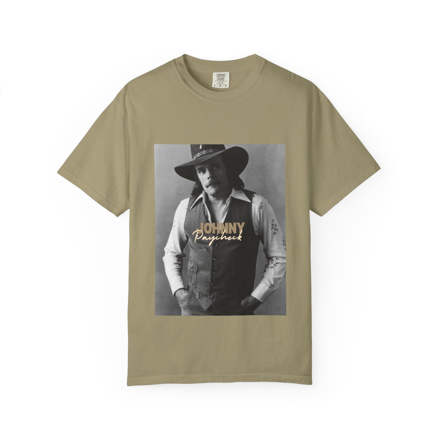 Retro Johnny Paycheck Unisex Garment-Dyed T-Shirt, Vintage Style Tee, Casual Wear, Music Festival Shirt, Gift for Him/Her, Streetwear