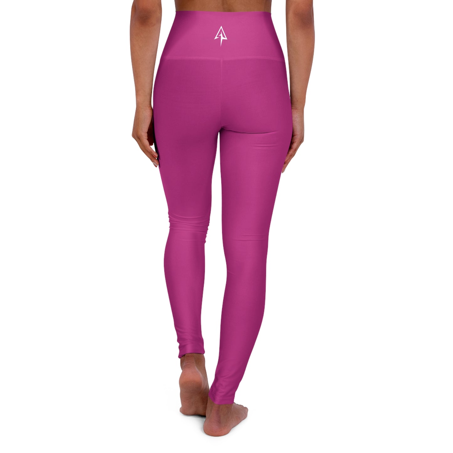 Fushia Pink High Waisted Yoga Leggings - Purple, Comfortable Activewear, Fitness Pants, Ideal for Gym, Yoga, and Weekend Brunch