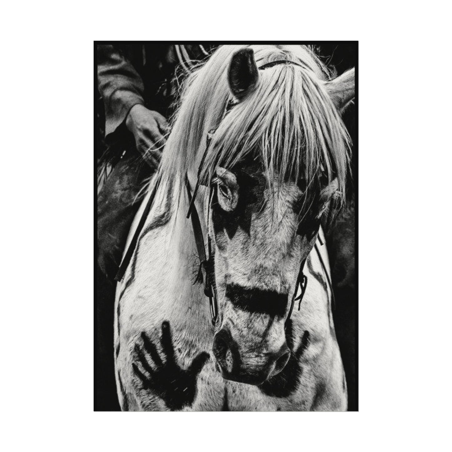 Storm Walker– Western Textured Watercolor Matte Posters