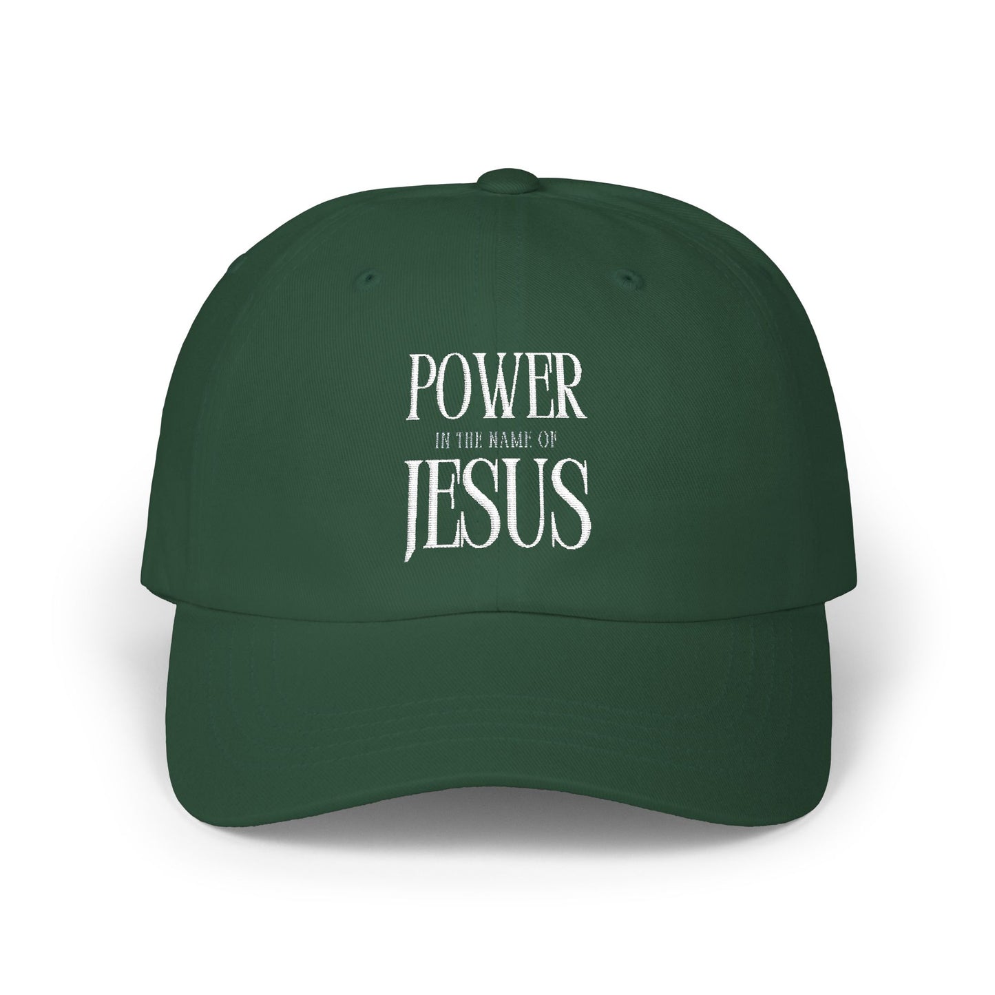 Inspirational Dad Cap, Power by Jesus Cap, Casual Hat for Men, Everyday Wear, Perfect Gift for Dads