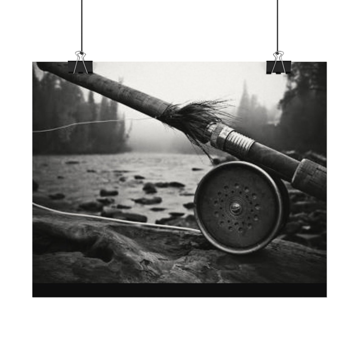 A River Runs Through It– Western Textured Watercolor Matte Posters