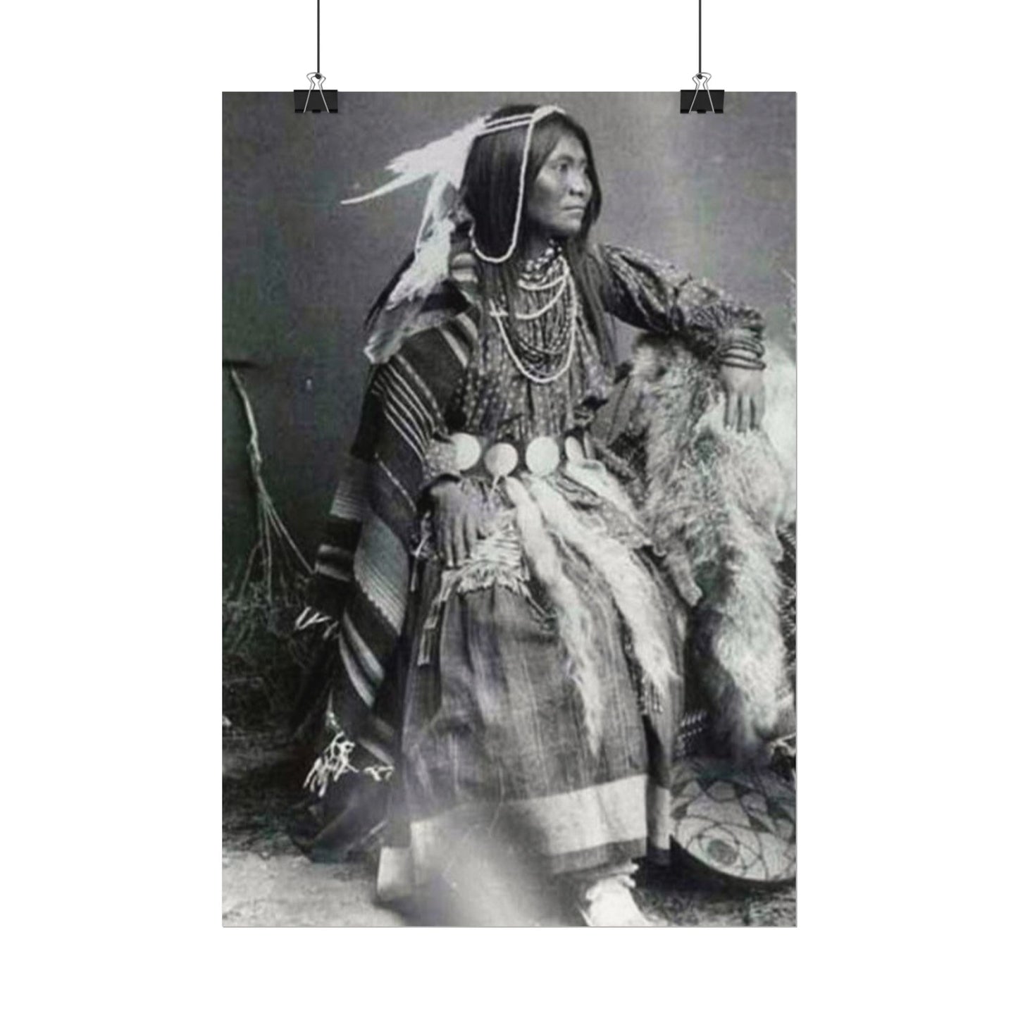 Courage & Strength – Western Textured Watercolor Matte Posters